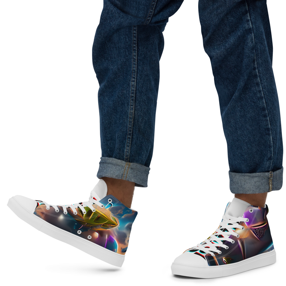 ALIEN INVASION  Men’s high top canvas shoes