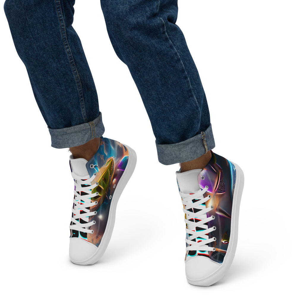 ALIEN INVASION  Men’s high top canvas shoes